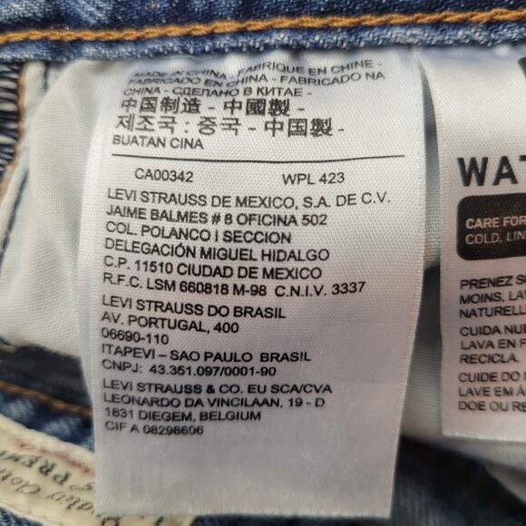 Levi's Premium Wedgie High Rise Jean Raw Hem Size 25 - Picture 9 of 11